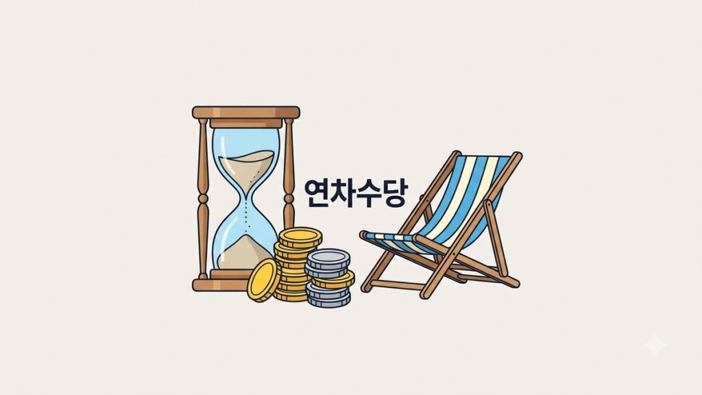 모래시계와 동전 더미, 접은 의자