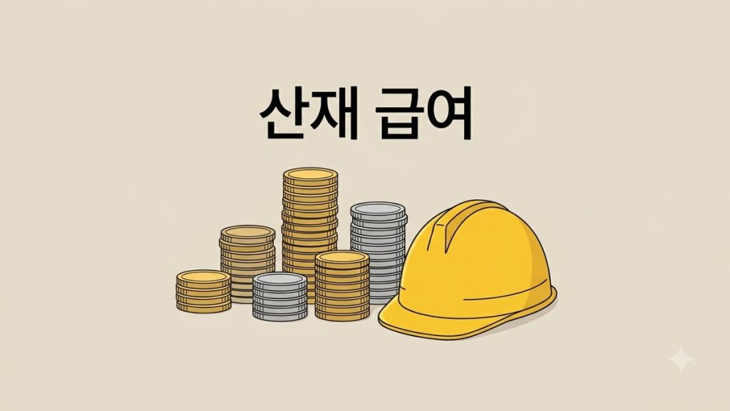 안전모와 나란한 동전 더미