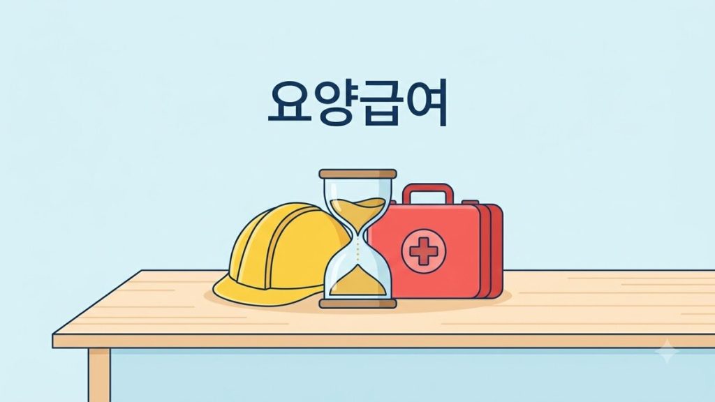 안전모와 모래시계, 응급 상자