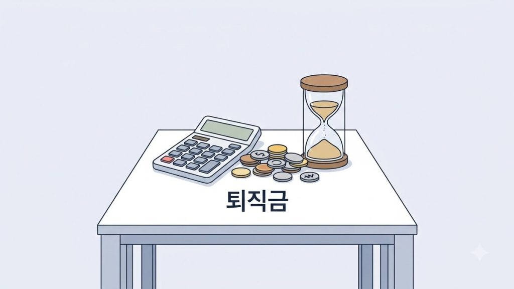 계산기와 동전 더미, 모래시계