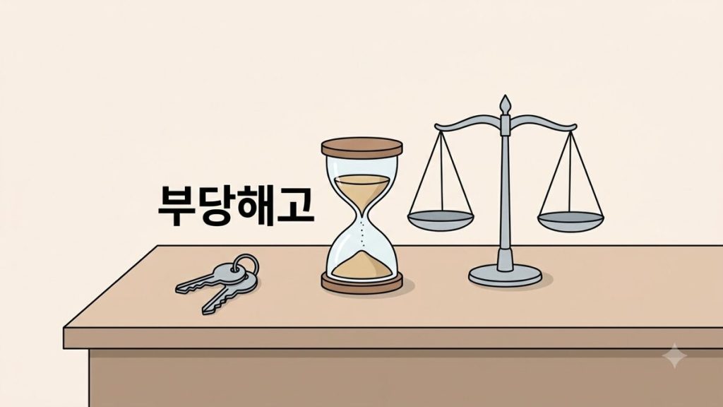열쇠 한 쌍과 모래시계, 저울