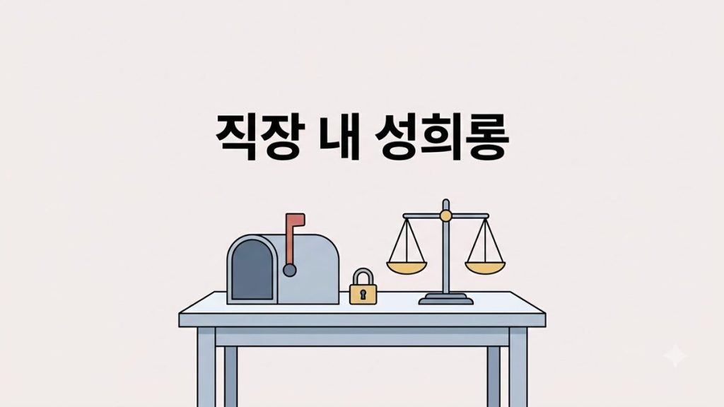 닫힌 우편함과 자물쇠, 저울