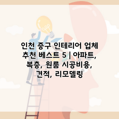 인천 중구 인테리어 업체 추천 베스트 5 | 아파트, 복층, 원룸 시공비용, 견적, 리모델링