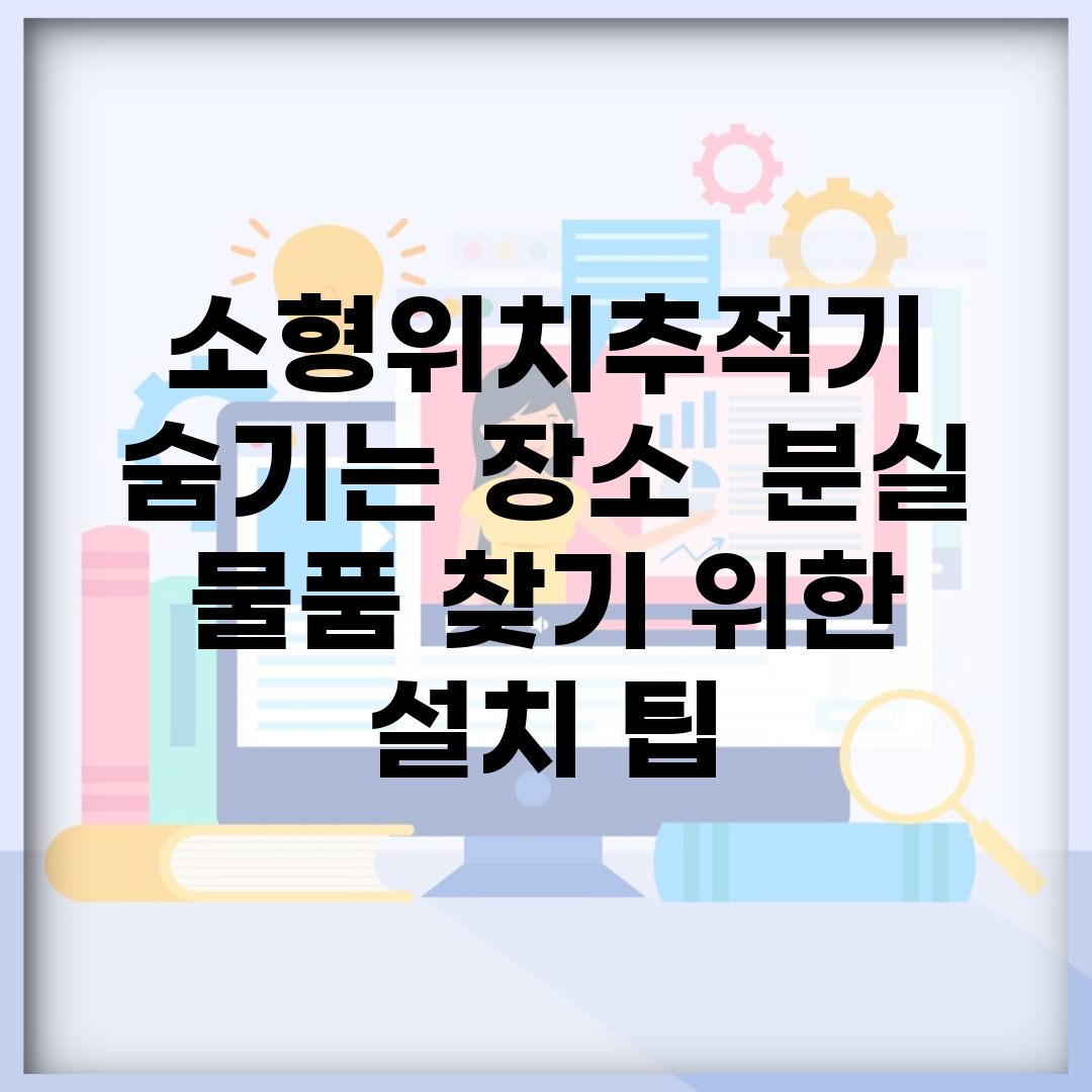 소형위치추적기 숨기는 장소 | 분실 물품 찾기 위한 설치 팁