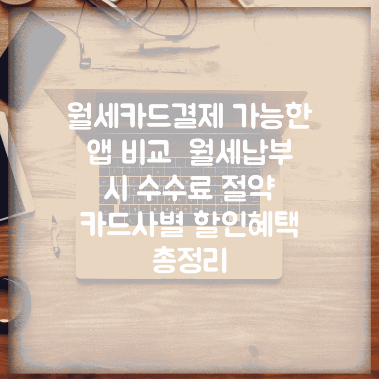 월세카드결제 가능한 앱 비교 | 월세납부 시 수수료 절약 | 카드사별 할인혜택 총정리