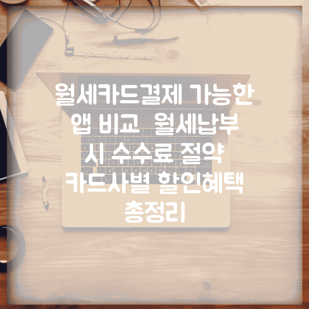 월세카드결제 가능한 앱 비교 | 월세납부 시 수수료 절약 | 카드사별 할인혜택 총정리