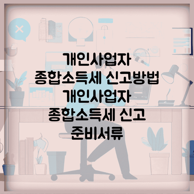 개인사업자 종합소득세 신고방법 | 개인사업자 종합소득세 신고 준비서류