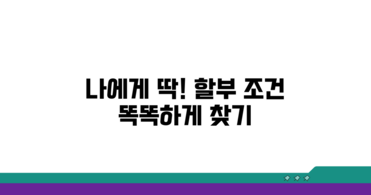 나에게 맞는 할부 조건 찾는 법