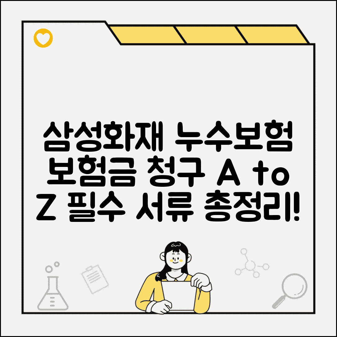 삼성화재 누수보험 청구 절차 및 필수 서류 안내