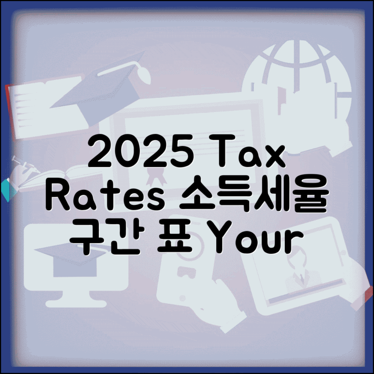 소득세율 구간 2025년 기준 | 2025년 소득세 세율표와 구간
