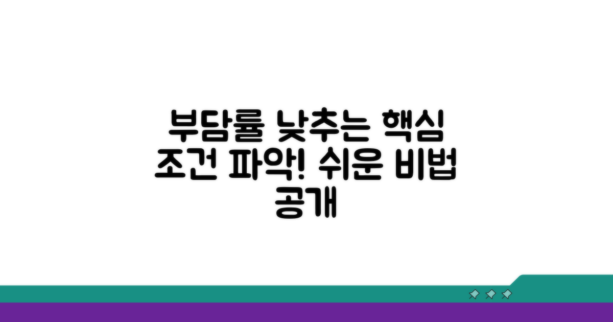 부담률 낮추는 핵심 조건 파악