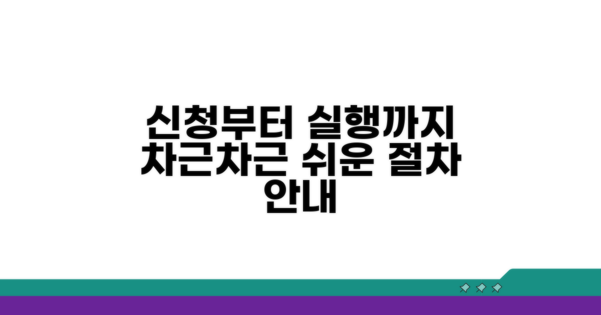 신청부터 실행까지 절차 가이드