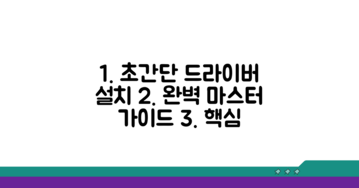 완벽 가이드: 드라이버 설치 총정리