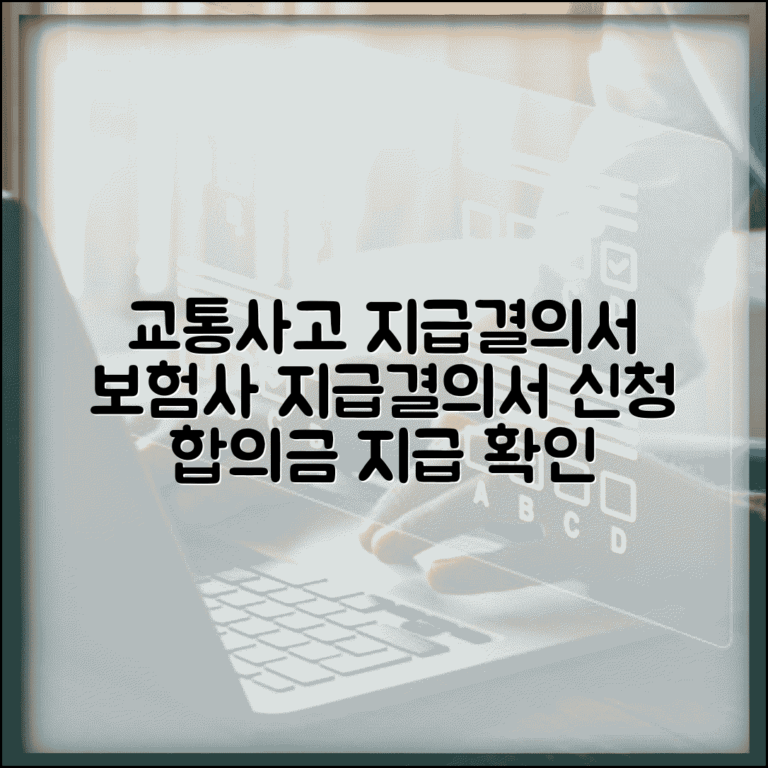 교통사고 지급결의서 발급 | 보험사 지급결의서 신청 | 합의금 지급 확인서 발급 방법