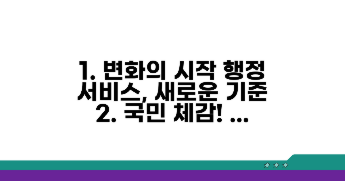 실질적 변화와 행정 서비스