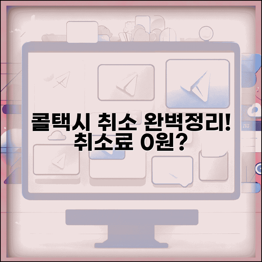 콜택시 취소 방법 | 예약 취소 취소료 완벽정리