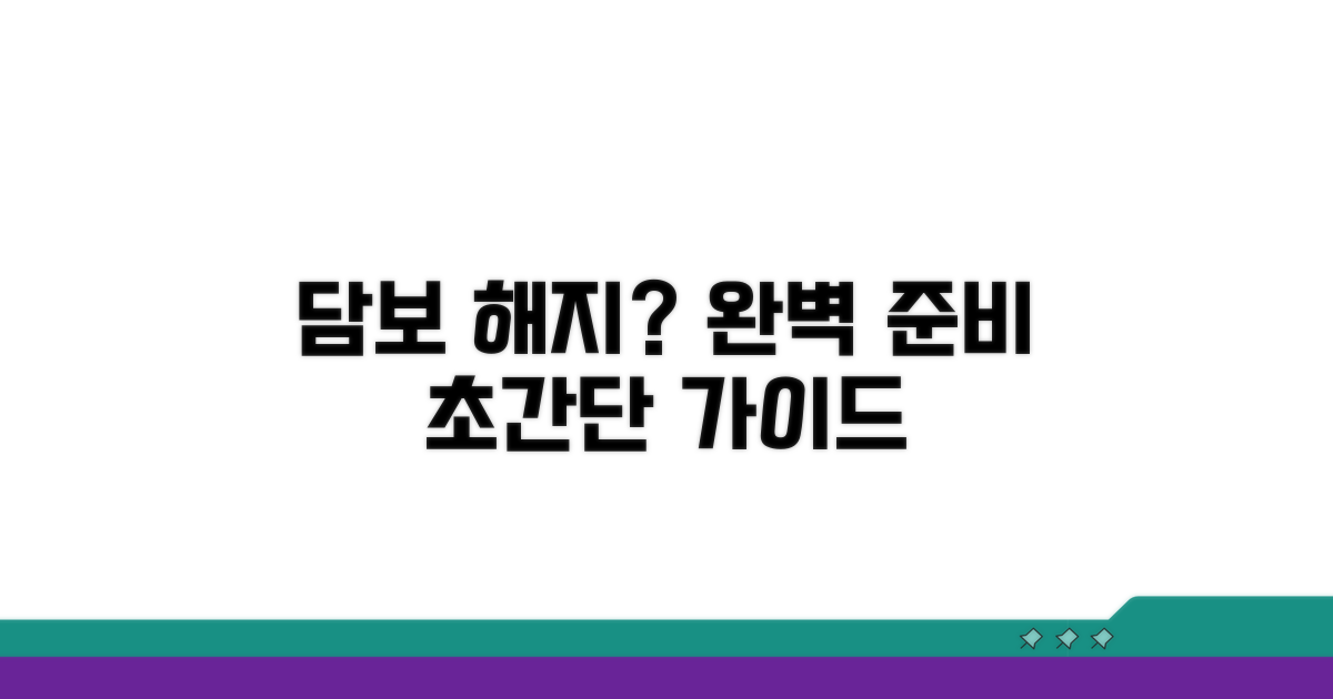 담보권 해지, 완벽 준비 가이드