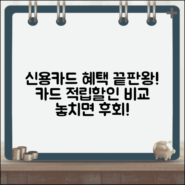 신용카드 혜택 비교 | 카드별 적립과 할인 혜택 정리