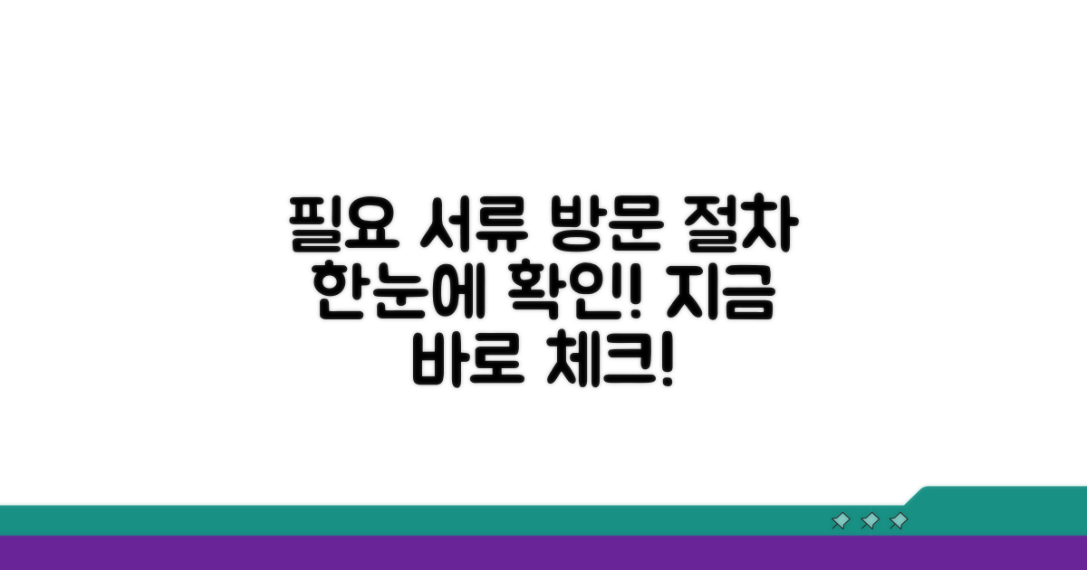 필요 서류와 방문 절차 확인