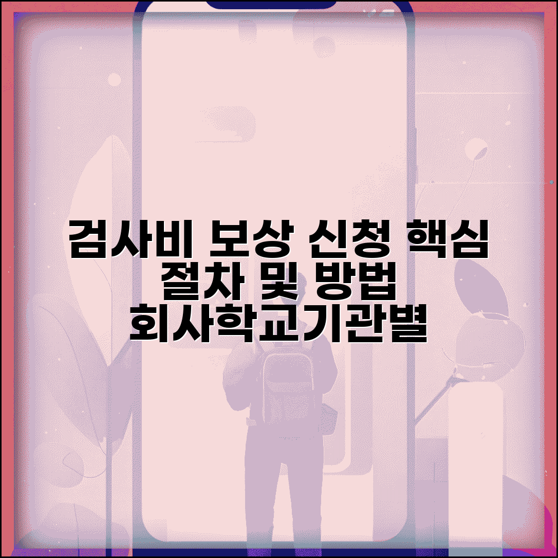 검사비용 보상 신청 절차 | 회사/학교/기관별 검사비 보상 방법