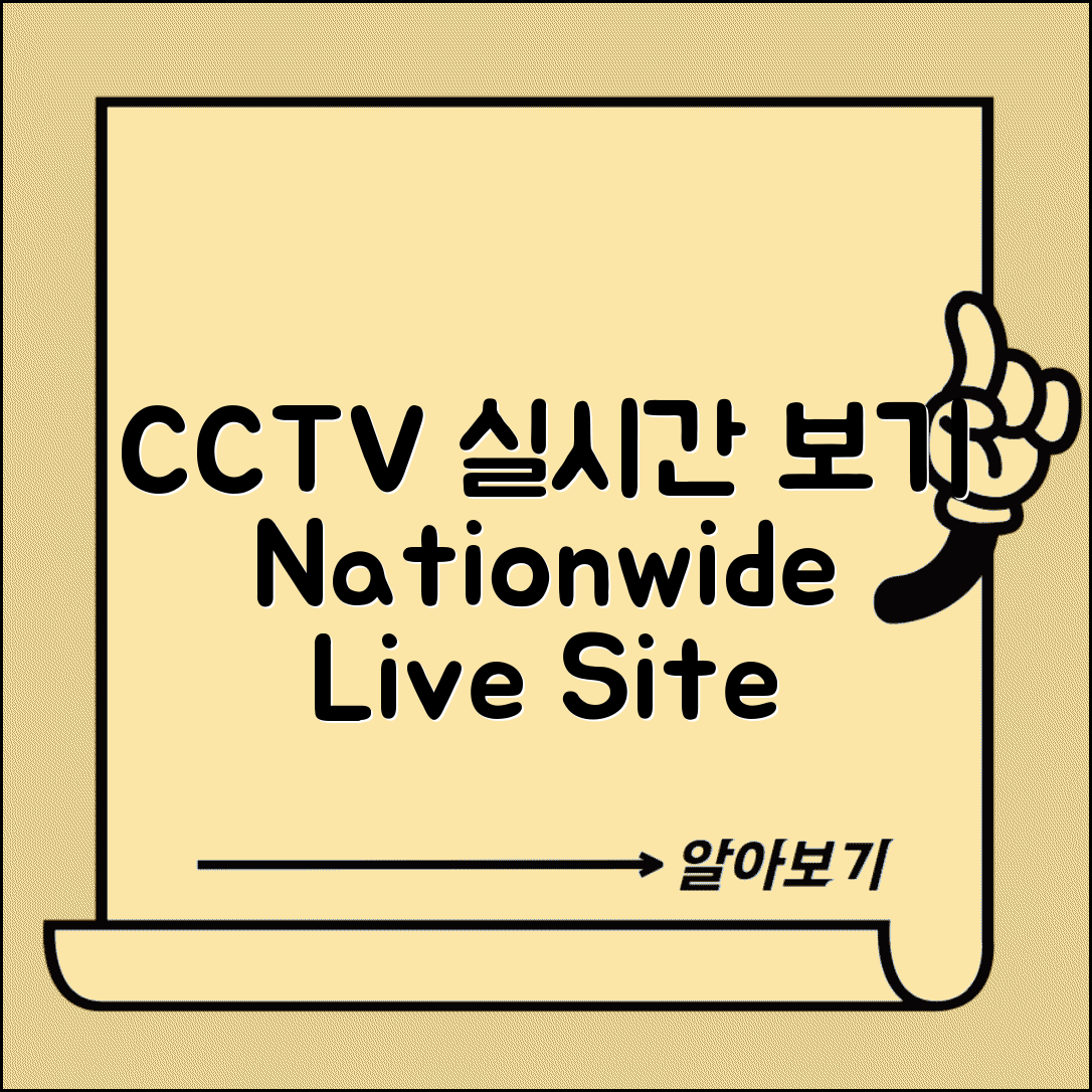 실시간 CCTV 보기 | 전국 실시간 CCTV 사이트 완벽정리