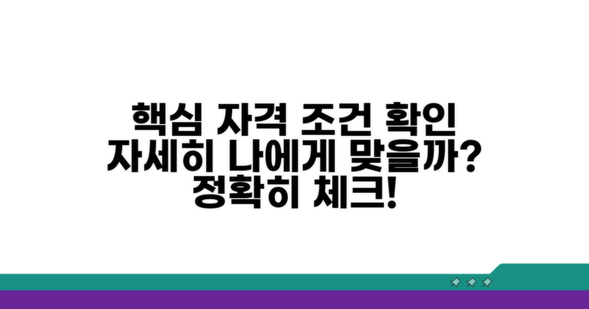 진행 조건과 자격 확인하기