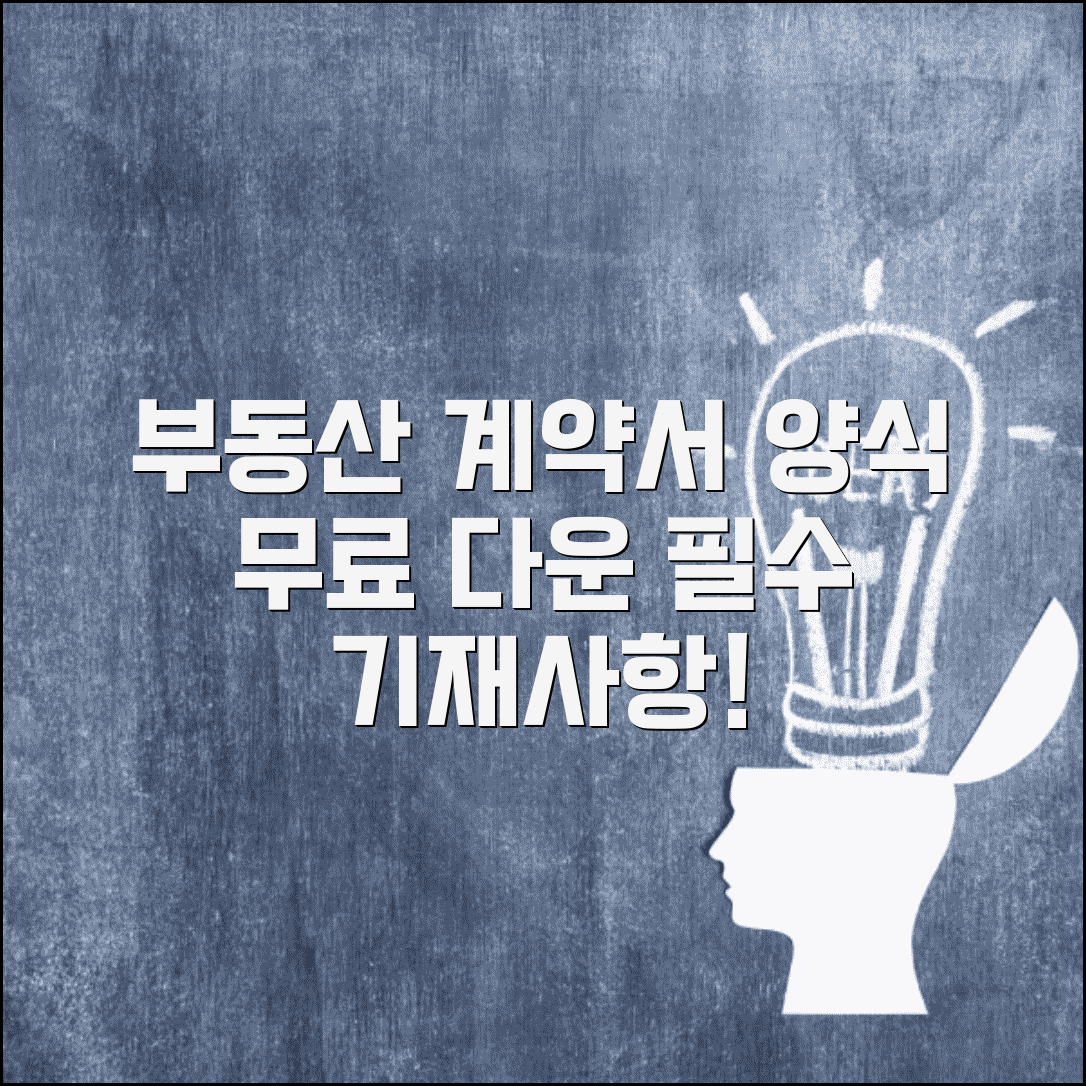 부동산 매매계약서 양식무료다운 방법 | 최신 서식 확인 | 필수 기재사항