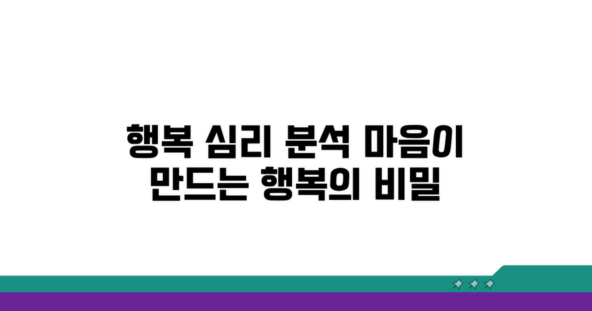 심리가 행복에 미치는 영향 분석