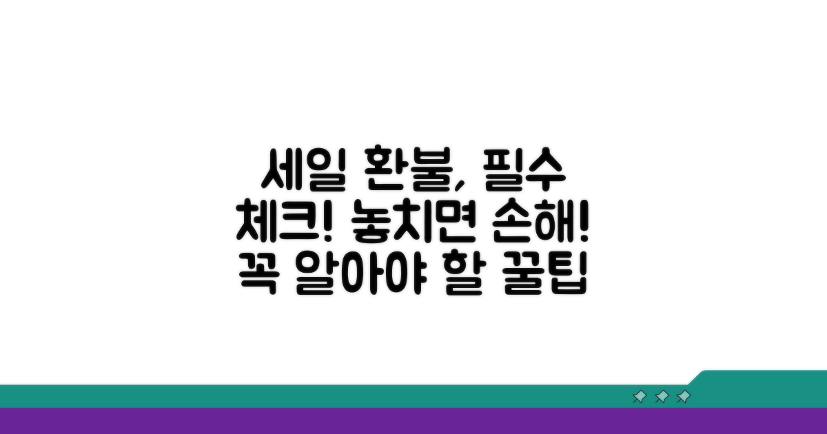 세일 상품 환불, 이것만은 꼭 알아두세요