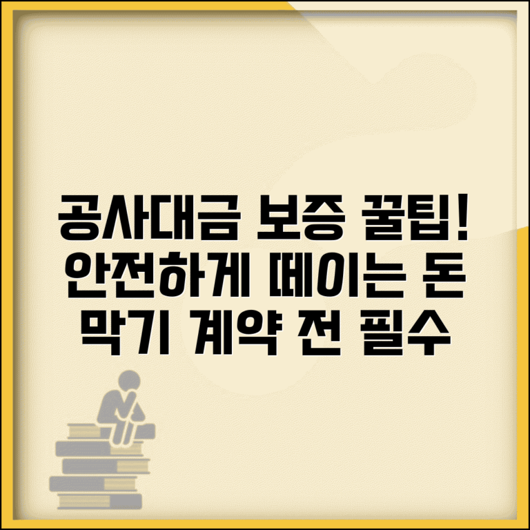 공사대금지급보증 요구 방법 | 계약 시 보증 확보로 미지급 예방