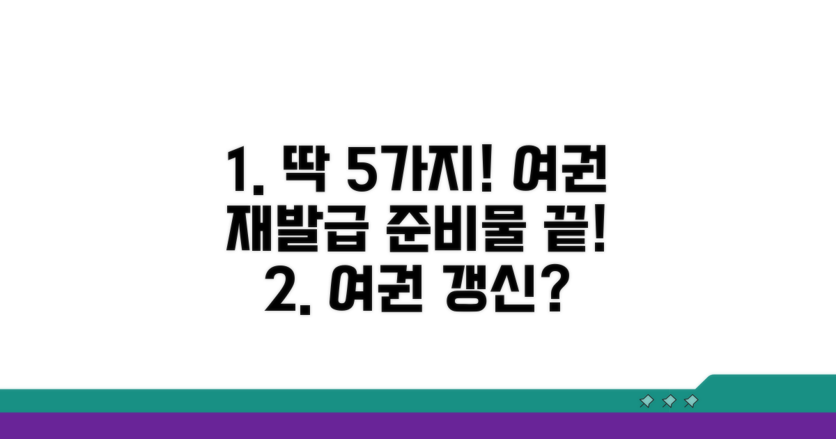 여권 재발급 필수 준비물 체크리스트
