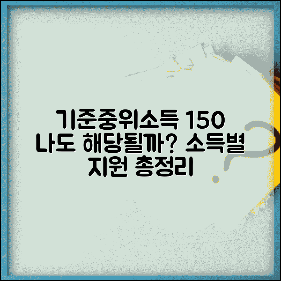 기준중위소득 150% 해당 금액 | 계층별 소득 기준 및 지원 범위