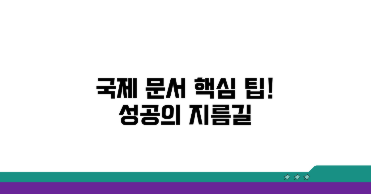 국제 문서 작성 시 핵심 팁