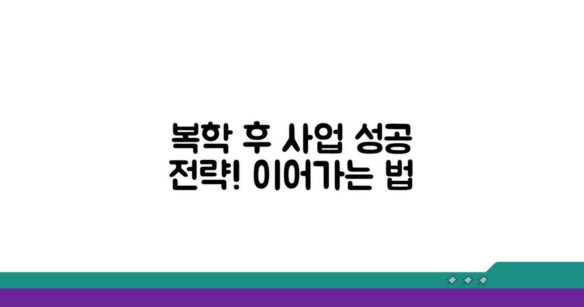 복학 후 사업, 어떻게 이어갈까