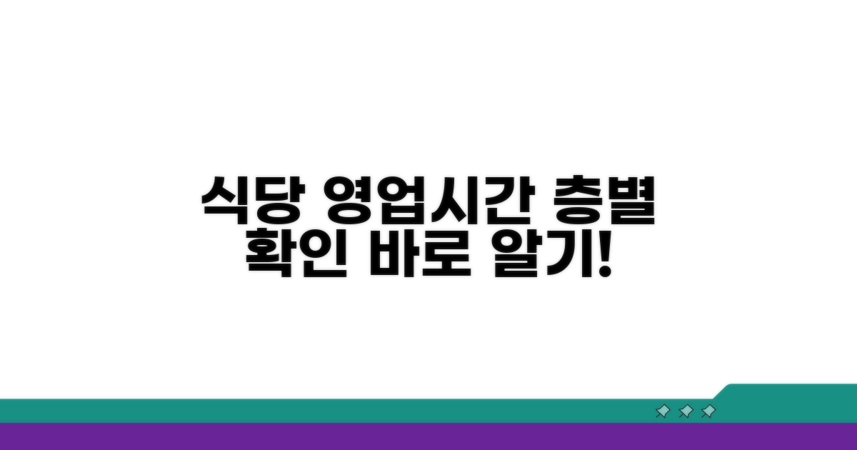 층별 식당 영업시간 확인하기