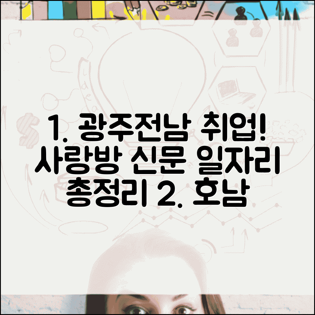 광주사랑방신문구인구직 호남 지역 특화 | 광주 전남 일자리 사이트 총정리