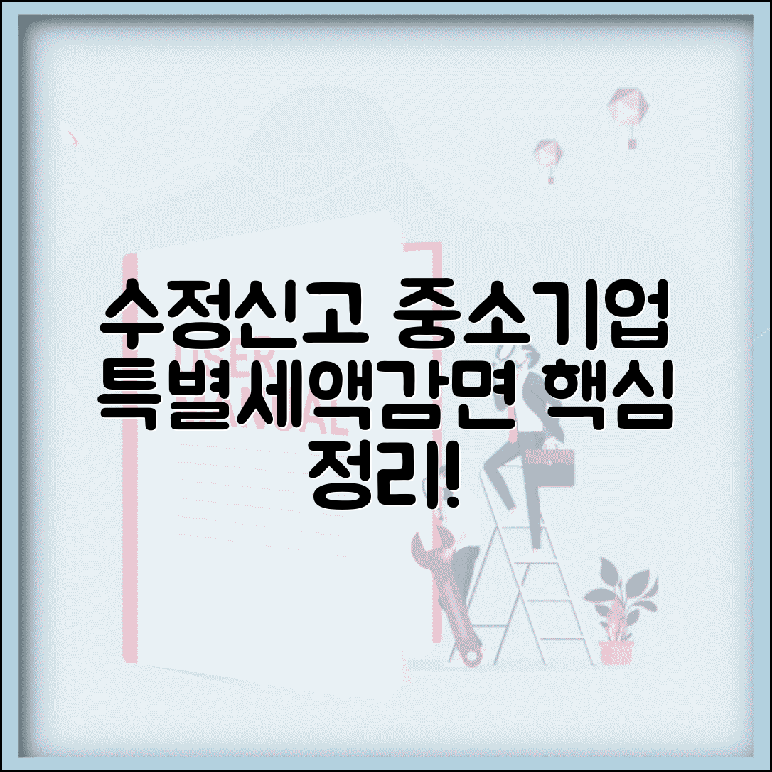 수정신고 중소기업특별세액감면 | 중소기업 세액감면 수정신고