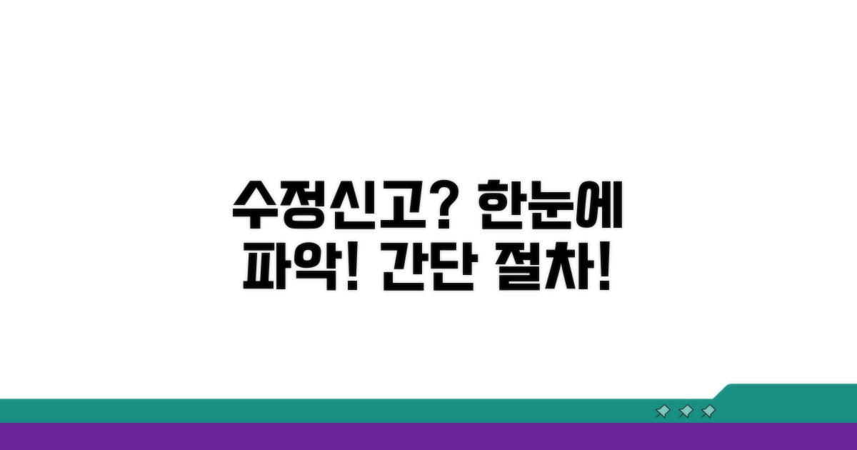 수정신고 절차, 한눈에 파악하기