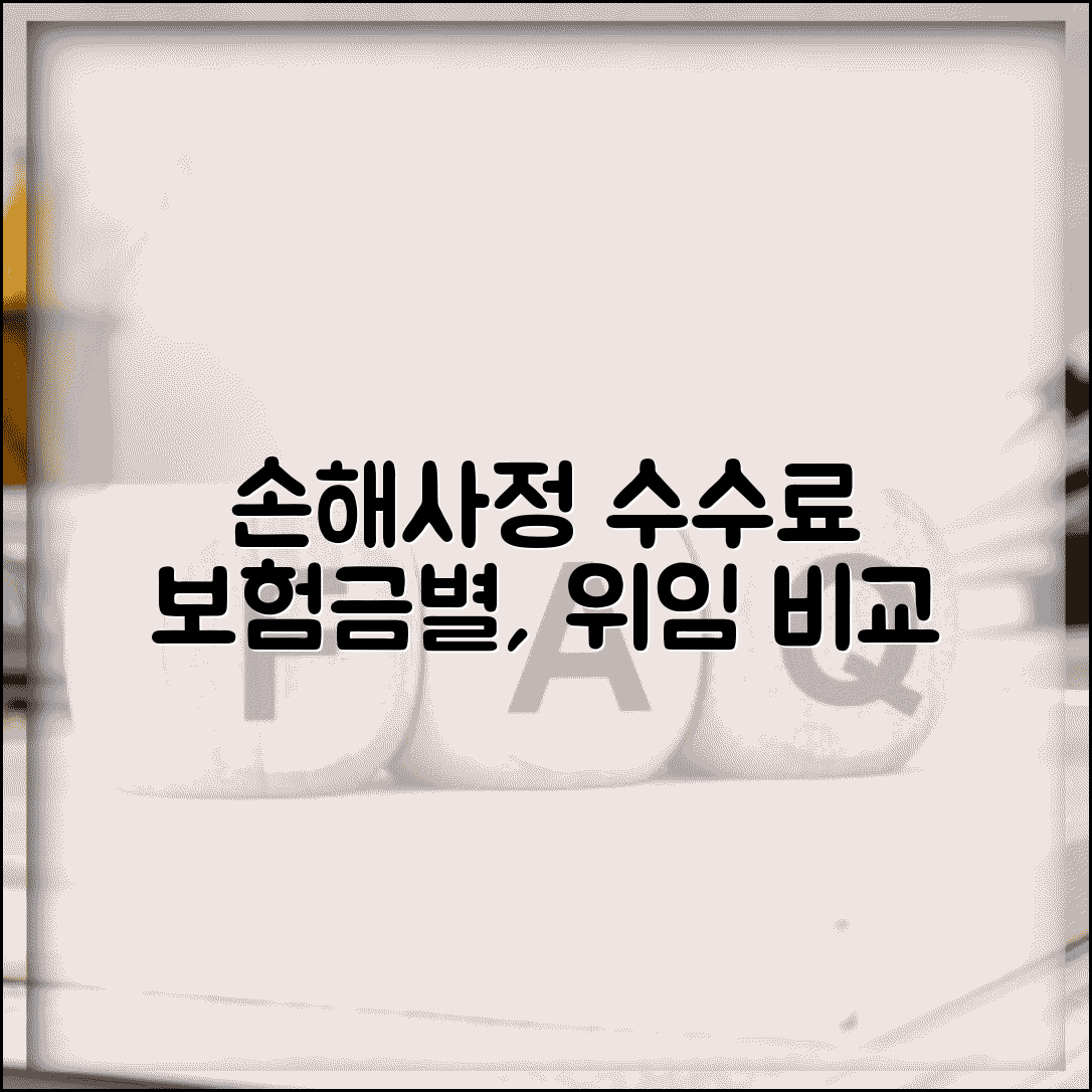 손해사정사 수임료 산정기준 | 보험금별 수수료율 | 직접청구 vs 위임시 비용차이