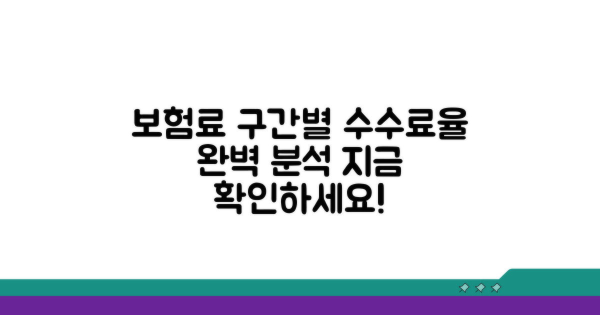 보험금 규모별 수수료율 완전정리