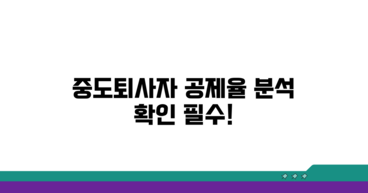 중도입사 퇴사자 공제율 분석