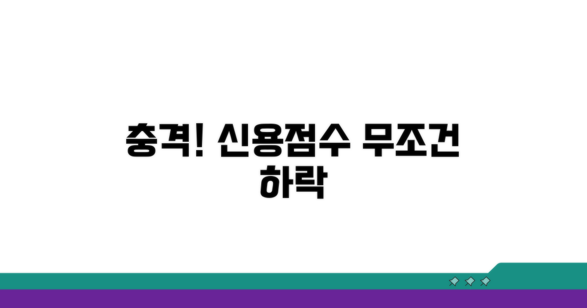 금액 상관없이 신용점수 하락