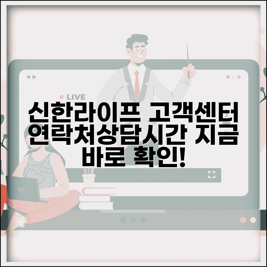 신한라이프 생명 고객센터 연락처, 상담시간 확인하세요