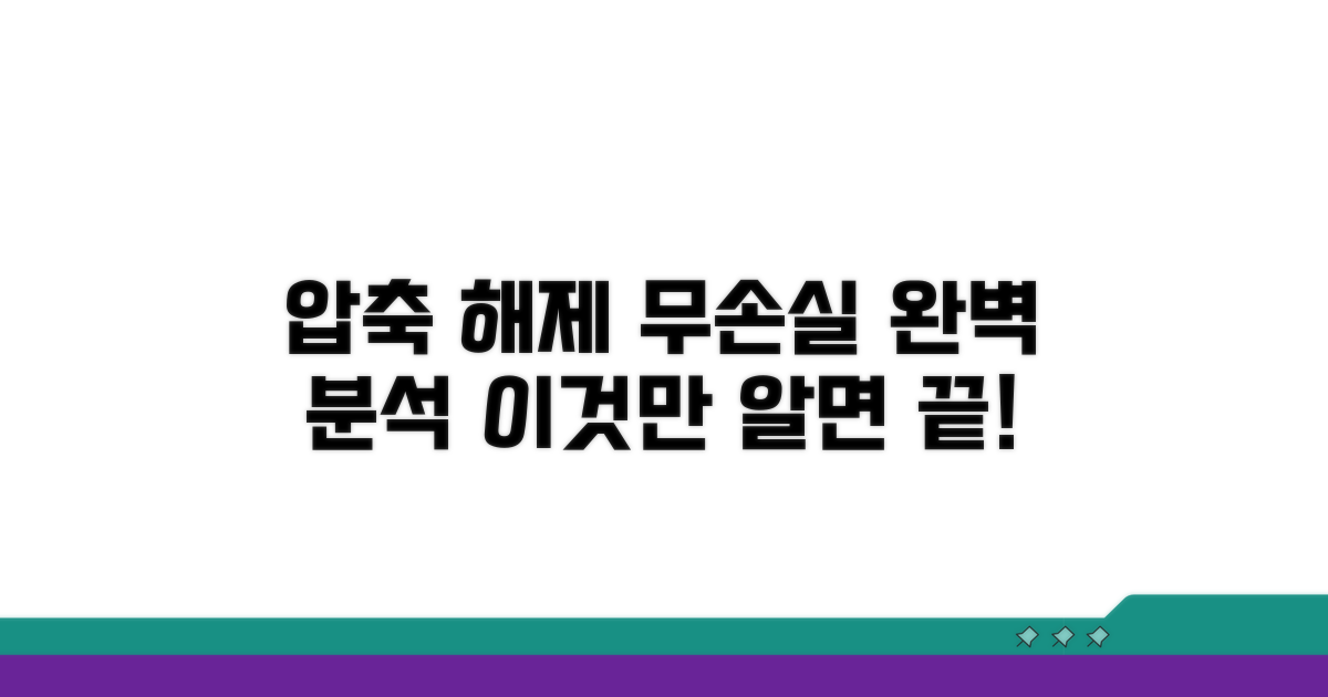 압축 해제 무손실 지원 완벽 분석