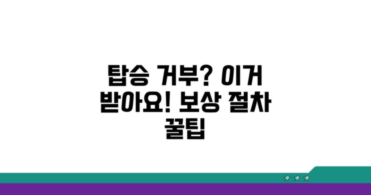 탑승 거부 시 보상 절차 알아보기