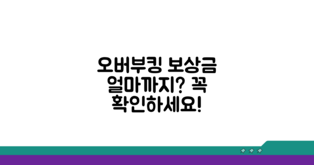 오버부킹 시 보상금 기준은?