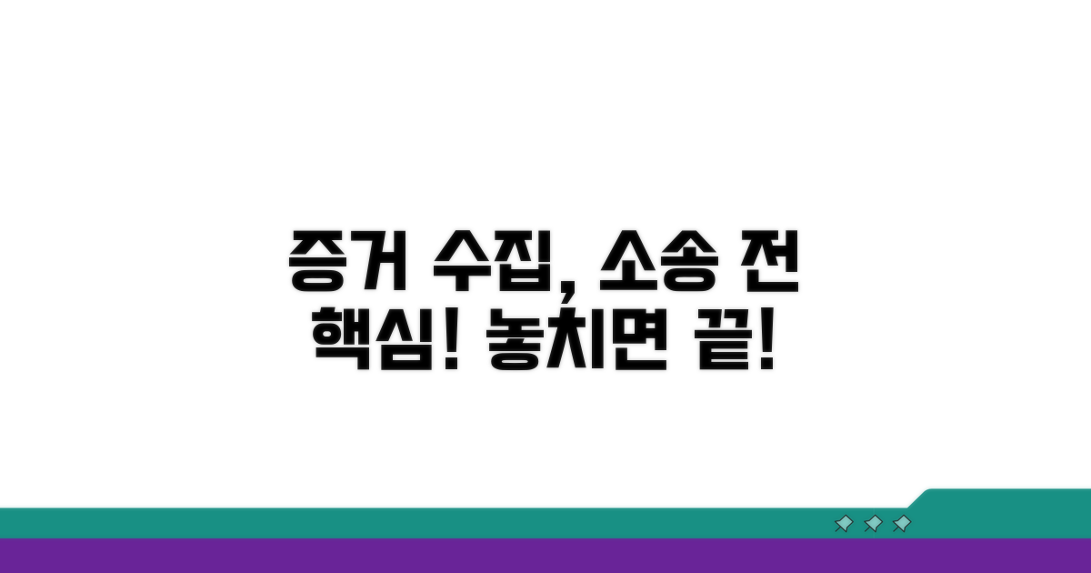 증거 수집, 소송 전 필수 준비