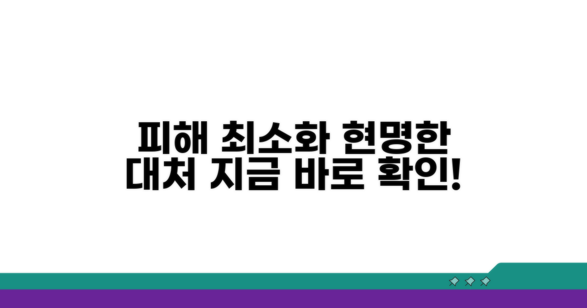 피해 최소화, 현명한 대처법