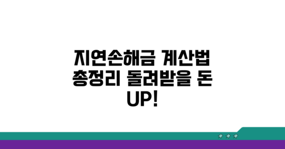 반환 지연 시 지연손해금 계산법