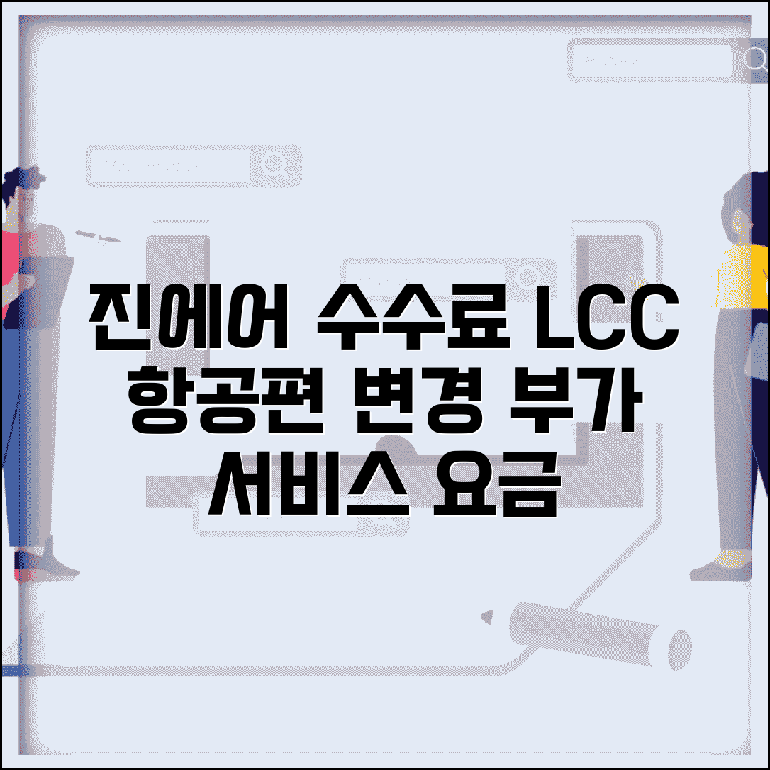 진에어 변경 수수료 저비용항공 | 진에어 LCC 항공편 일정 변경과 부가 서비스 추가 요금